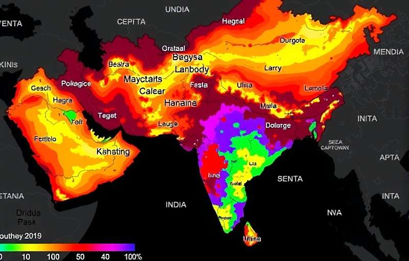 Anise Spectacle Warrior player activity heat map showing highest engagement in southern and northern India